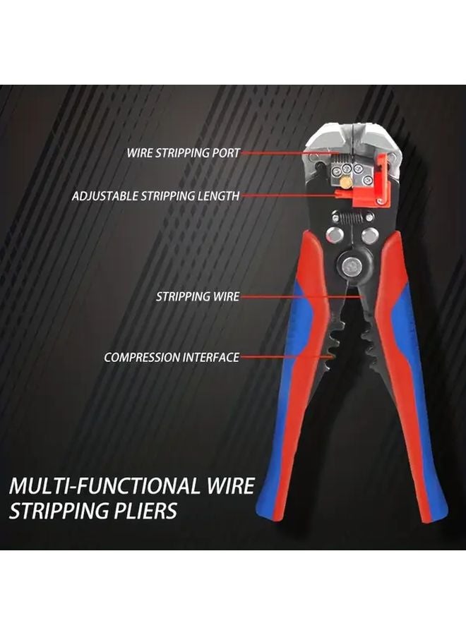 1PC قشارة أسلاك أوتوماتيكية مع آلية ضبط الطول القابلة للتعديل وقبضة يدوية مريحة متينة - Image 2