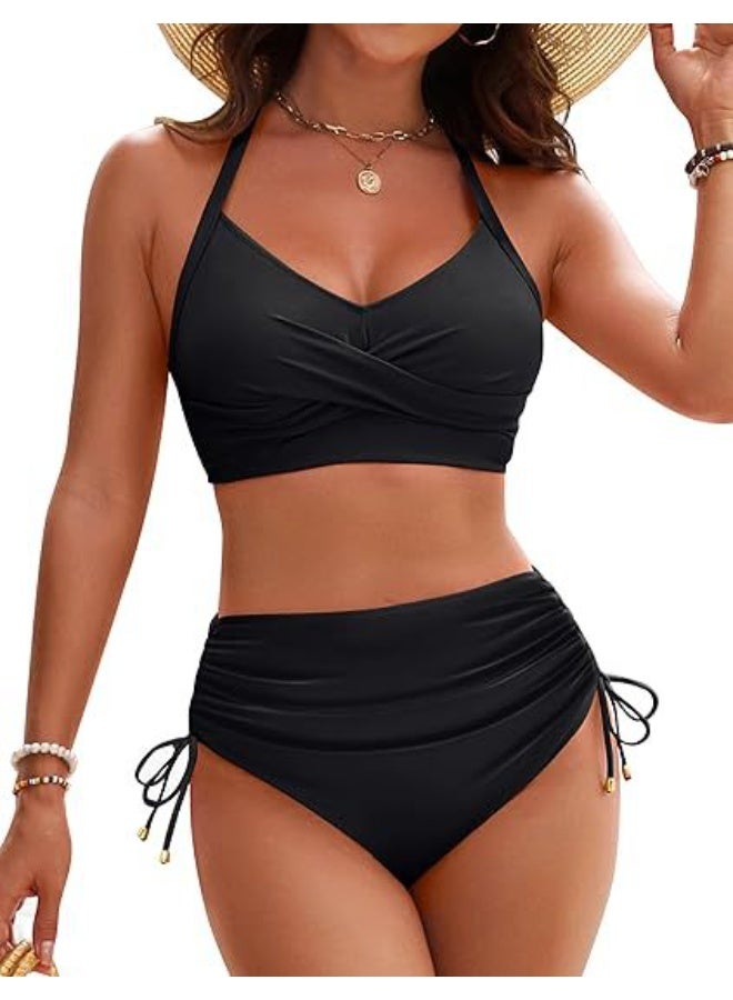 1-Set Women's Summer Split Bikini, Two-Pieces Swimsuit  Bra with Briefs Set - Image 1