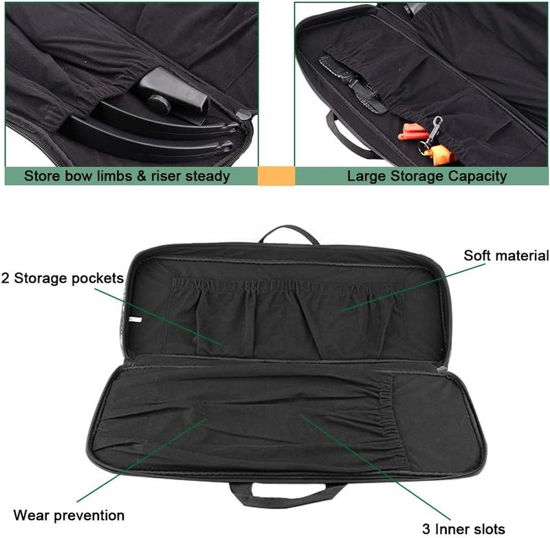 KRATARC Archery Takedown Recurve Soft Bow Case Tactical Bow Holder Bag - Image 5