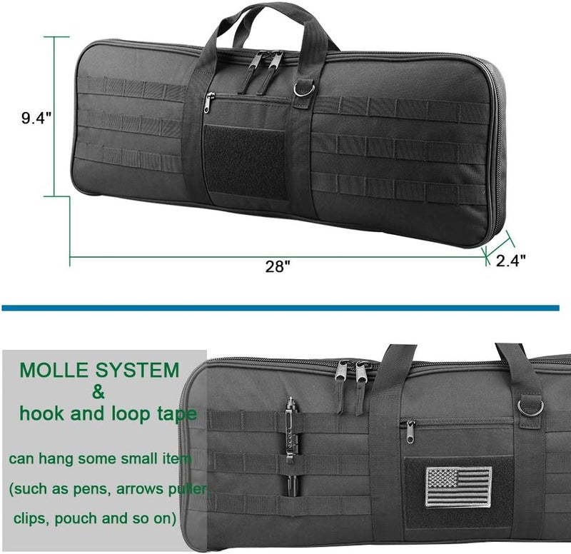 KRATARC Archery Takedown Recurve Soft Bow Case Tactical Bow Holder Bag - Image 4