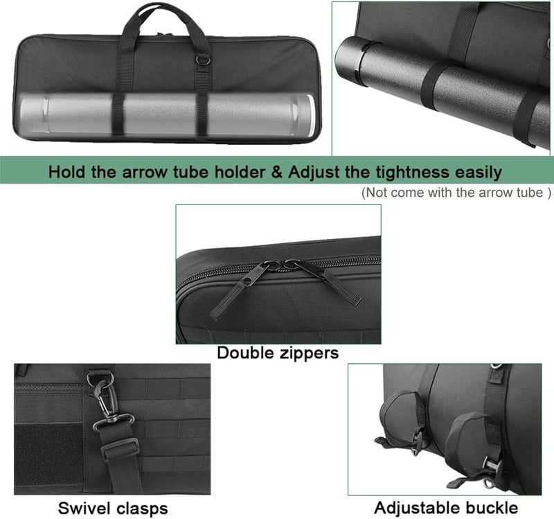 KRATARC Archery Takedown Recurve Soft Bow Case Tactical Bow Holder Bag - Image 3