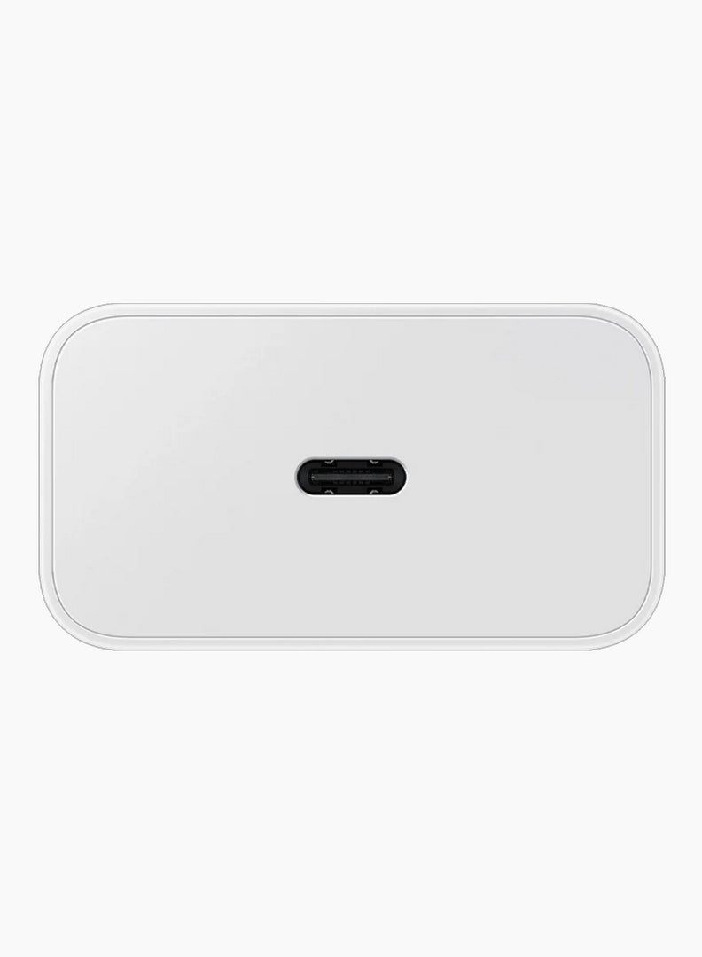 Samsung 25W Adapter 3-Pin USB-C Super Fast Charging Wall Adapter - White - Image 5