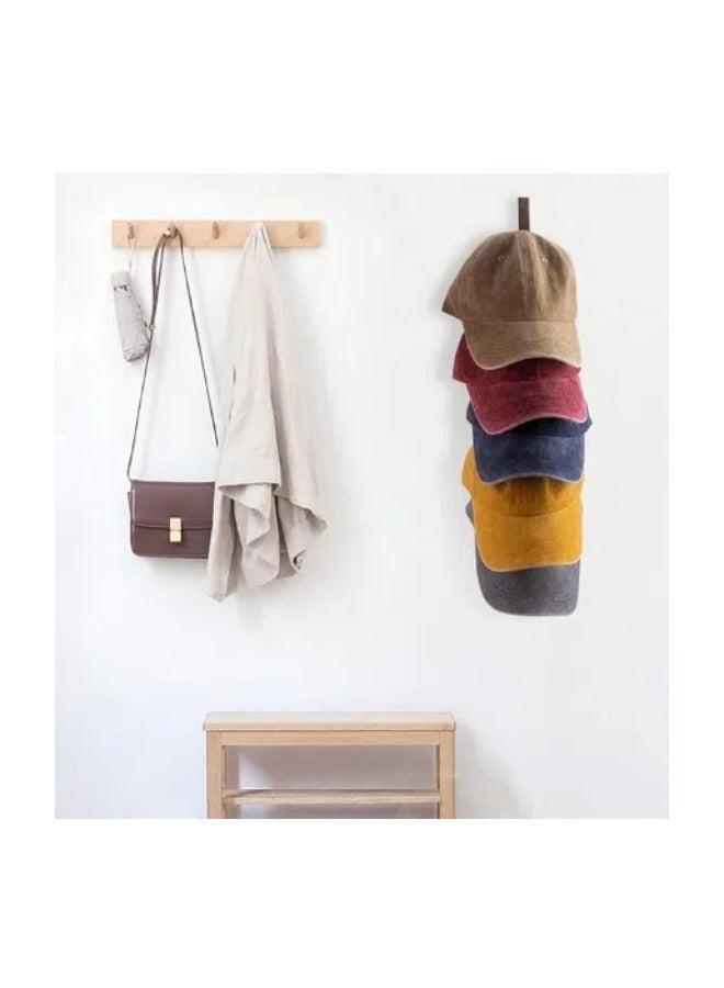 ViveLifDeco Wooden Duck Tongue Cap Storage, Wall Wooden Hat Rack, Hat Storage Hanger  - Image 5