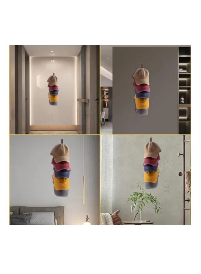 ViveLifDeco Wooden Duck Tongue Cap Storage, Wall Wooden Hat Rack, Hat Storage Hanger  - Image 4