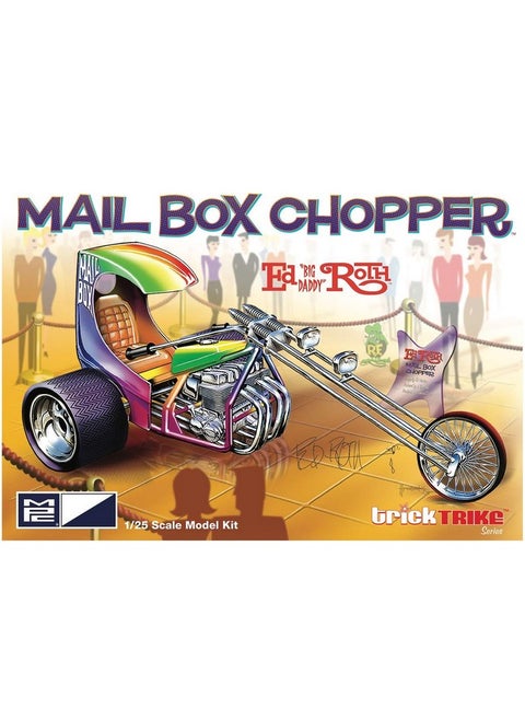 Mpc Ed Roth'S Mail Box Chopper (Trick Trikes Series) 1/25 Scale Custom Trike Motorcycle Kit White (Mpc892)