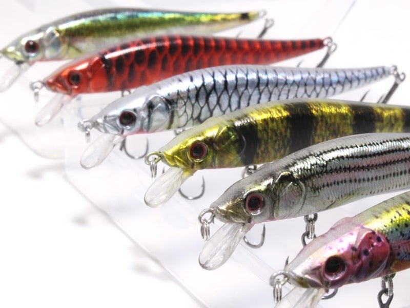 wLure Minnow Crankbait for Bass Fishing Bass Lure Jerkbait Fishing Lures and Tackle Box - Image 1