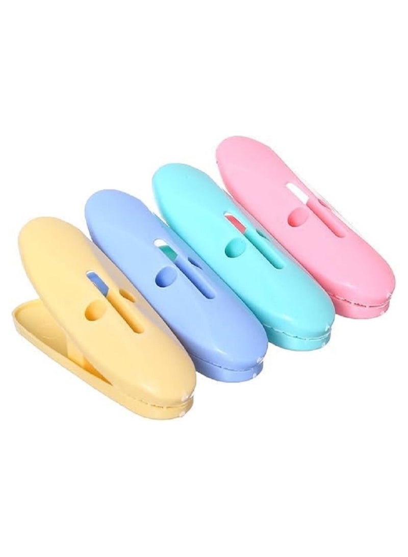 Plastic Clothes Clips Set Of 20 Pieces - Multi Color - Image 5