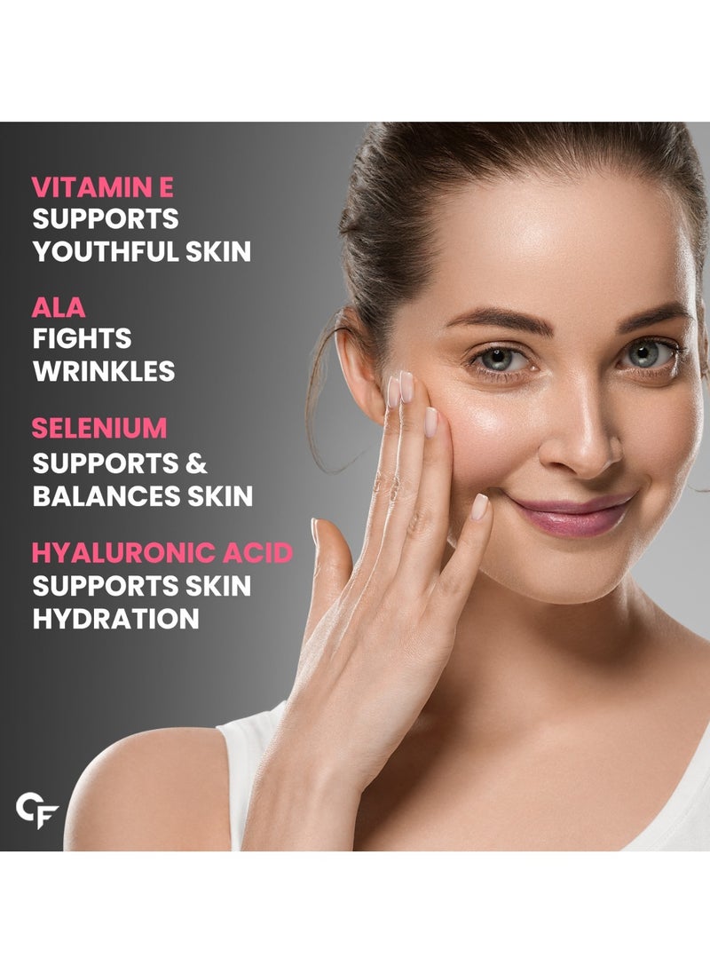CARBAMIDE FORTE Collagen And Biotin Gummies Supplements For Skin And Hair Mixed Fruit Flavour 60 Gummies  - Image 4