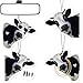 DaisyInner 8 Pack Car Air Freshener Cattle Print Funny Cute Hanging Decorations Gift for Women Men White Tea Wild Bluebell Vanilla Ocean Scents Black - Image 2