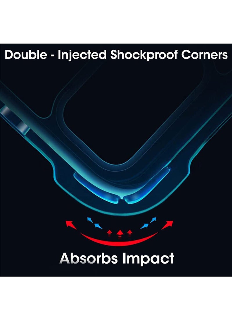 دبليو تيك غطاء وسادة هوائية من TPU بحافة مثقوبة لجهاز Xiaomi Redmi 15 4G/5G 2025 (MCGHTN) - شفاف/أسود - Image 5