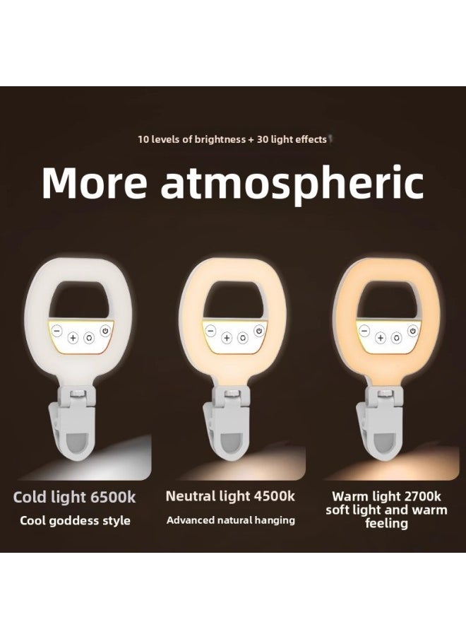 Generic - Direct Supply Mobile Phone Live Fill Light Handheld Self-timer Ring Beauty Light Atmosphere W60 Full Color Rgb Pocket Light-Light Source Color:[pocket Light] (w60 Three Colors) - Image 1