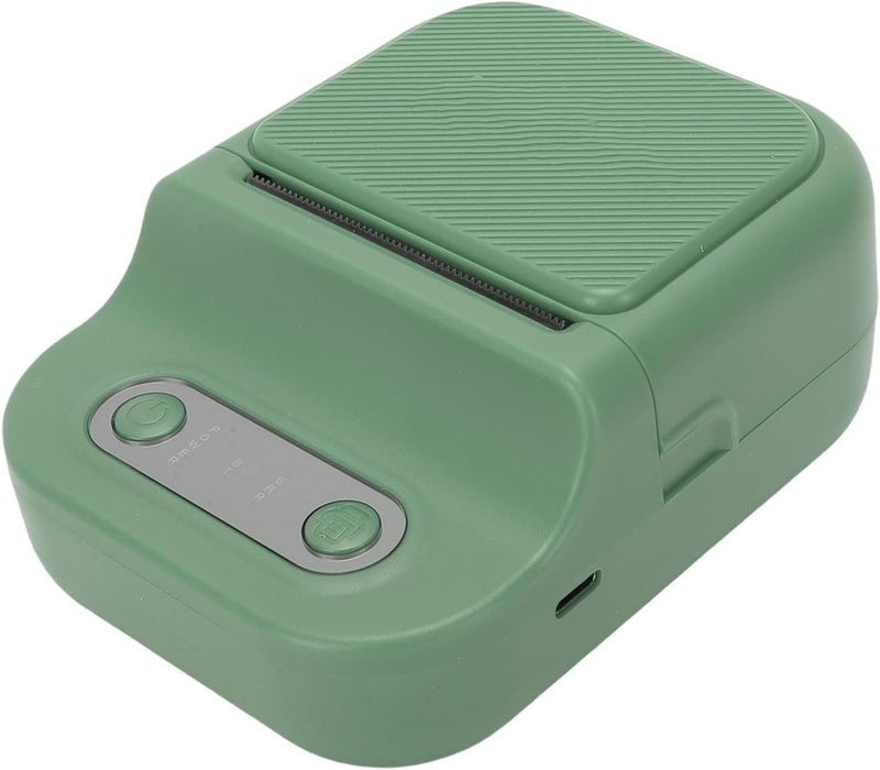SUNGOOYUE Mini Label Printer, Portable Thermal Pocket Printer with APP for iOS, Small Lightweight Design Printing Size (Green) - Image 3