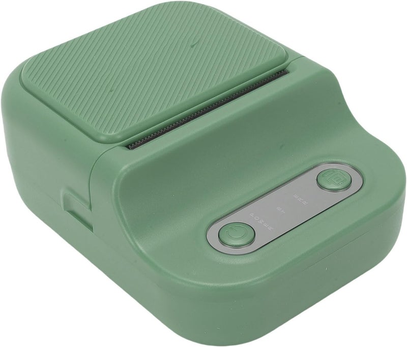 SUNGOOYUE Mini Label Printer, Portable Thermal Pocket Printer with APP for iOS, Small Lightweight Design Printing Size (Green) - Image 1