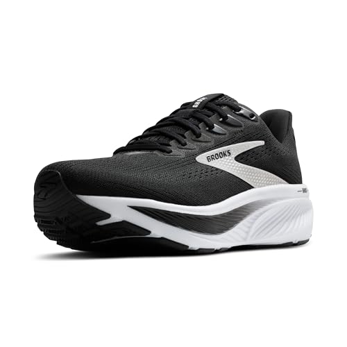 Brooks Men’s Ghost 17 Neutral Running Shoe - Black/Grey/White - 12 Medium - Image 1