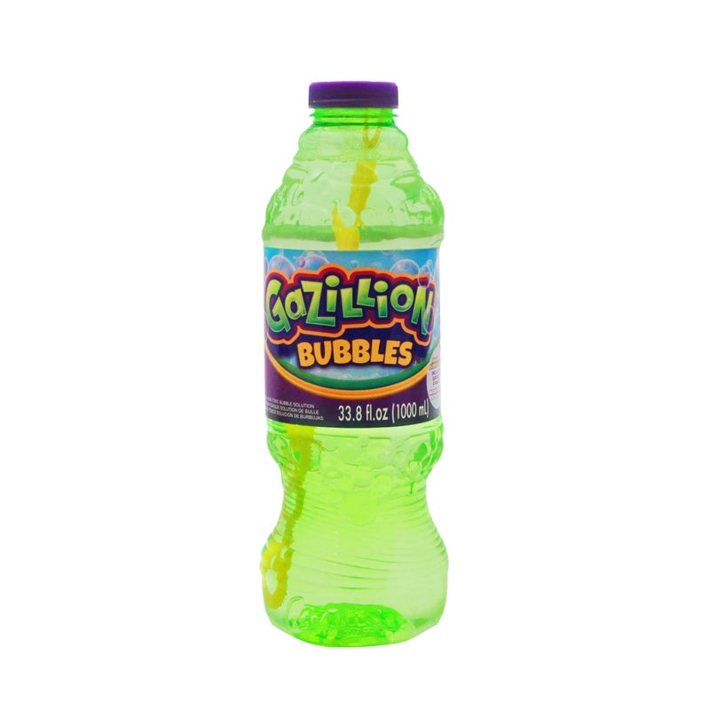 Gazillion Bubbles Original Bubble Solution 1L Create Bubbles with Premium Formula 7in1 Bubble Wand NonToxic Safe