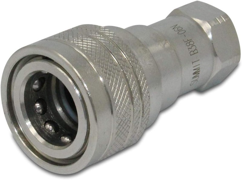 Summit Hydraulics 3/8" NPT ISO 7241-B Quick Disconnect Coupling/Coupler Set - Image 4