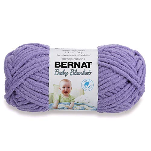 Bernat Baby Blanket Yarn, 3.5 oz, Gauge 6 Super Bulky, Lilac - Image 1