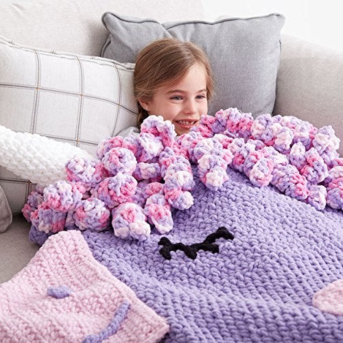 Bernat Baby Blanket Yarn, 3.5 oz, Gauge 6 Super Bulky, Lilac - Image 5