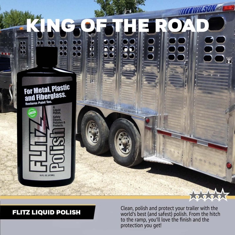 Flitz Multi Purpose Metal Polish Liquid - 16oz Bottle of USA-Made Tarnish Remover - For Aluminum, Chrome, Brass, Nickel, Silver - Non-Abrasive Metal Cleaner and Polish, Restorer (1 Pack) - Image 5