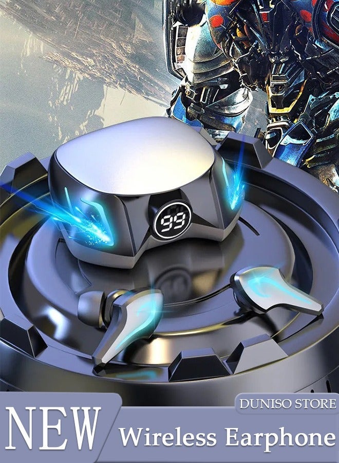 DUNISO Game Wireless Bluetooth 5.2 Headset High-End High Sound Quality in-Ear Binaural Noise Reduction with Charging Case for in-Ear Buds IPX5 Waterproof - Image 1