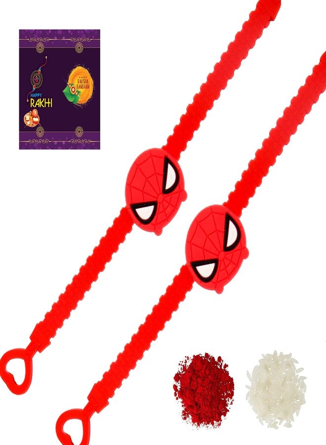 AR Eyewar Multicolor Spider Men Kids Two Rakhi Combo Set (R21AR1070)
