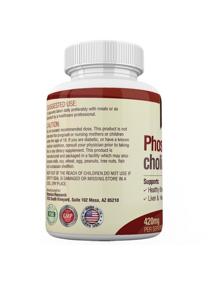Botanica Research - Ne Complex An Allnatural Nootropic Formula For Brain Health Liver & Cognitive Support 60 Phosphatidyl Choline Capsules By Botanica Research - Image 1