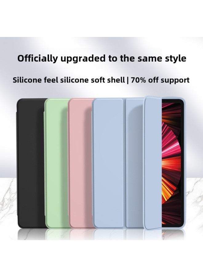 For Ipad9 Generation Protective Case 2024pro11 Inch IPad Tablet Protective Case Tri-fold Tablet Case IPadmini-Color:Lavender Gray-Applicable Models:Ipad 10.2inch (7/8/9 Only) - Image 2