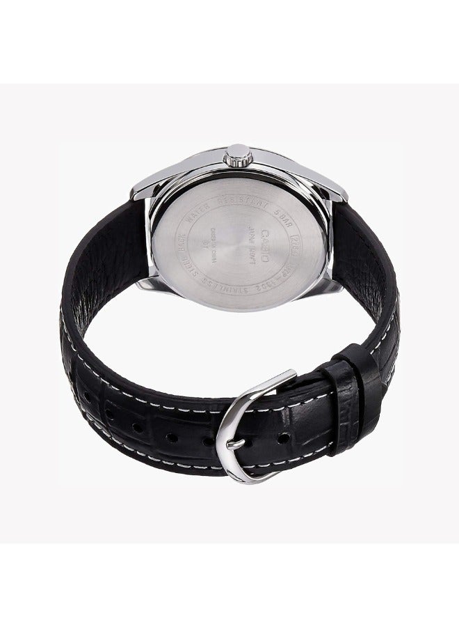 كاسيو ساعة يد من جلد نظام ثنائي MTP-1303L-7BVDF - Image 4