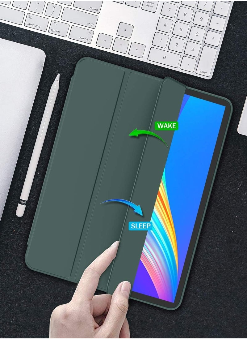 New iPad Pro 11 Inch Case 2022 4th Gen 2021 3rd Gen with Pencil Holder Support iPad 2nd Pencil Charging Pair Trifold Stand Smart Case with Soft TPU Back Auto Wake Sleep