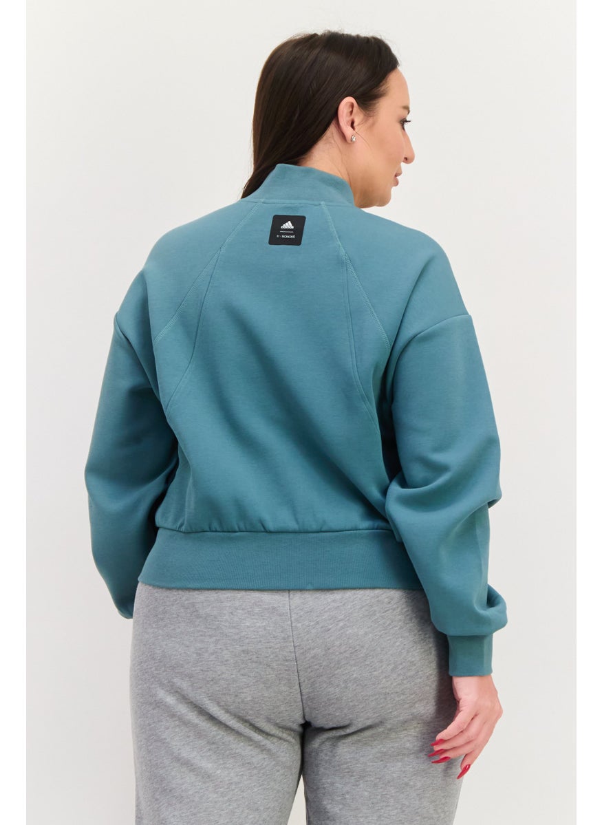 Women Plus Size Long Sleeves Running Sweatshirt, Green - pzsku/Z7DFCFF3552CFFF89B8B5Z/45/_/1737642042/44dc1601-b934-407f-916b-1e17dd604faf