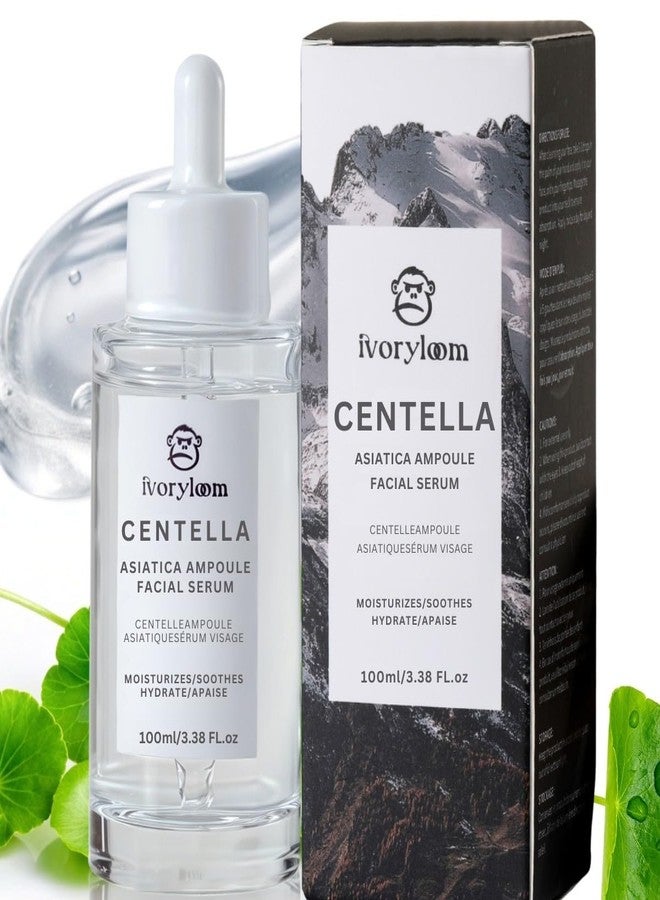 ivory loom ivoryloom Centella Asiatica Ampoule Serum - 100ML / 3.38 Fl. Oz | Gentle on Sensitive Skin | Lightweight, Non-Sticky Hydration | Soothing Care in Every Drop - Image 1