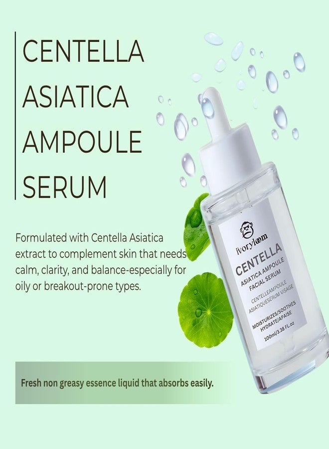 ivory loom ivoryloom Centella Asiatica Ampoule Serum - 100ML / 3.38 Fl. Oz | Gentle on Sensitive Skin | Lightweight, Non-Sticky Hydration | Soothing Care in Every Drop - Image 4