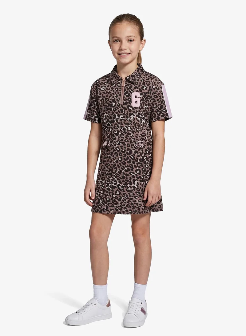 Kids Poplin Short Sleeve Dress