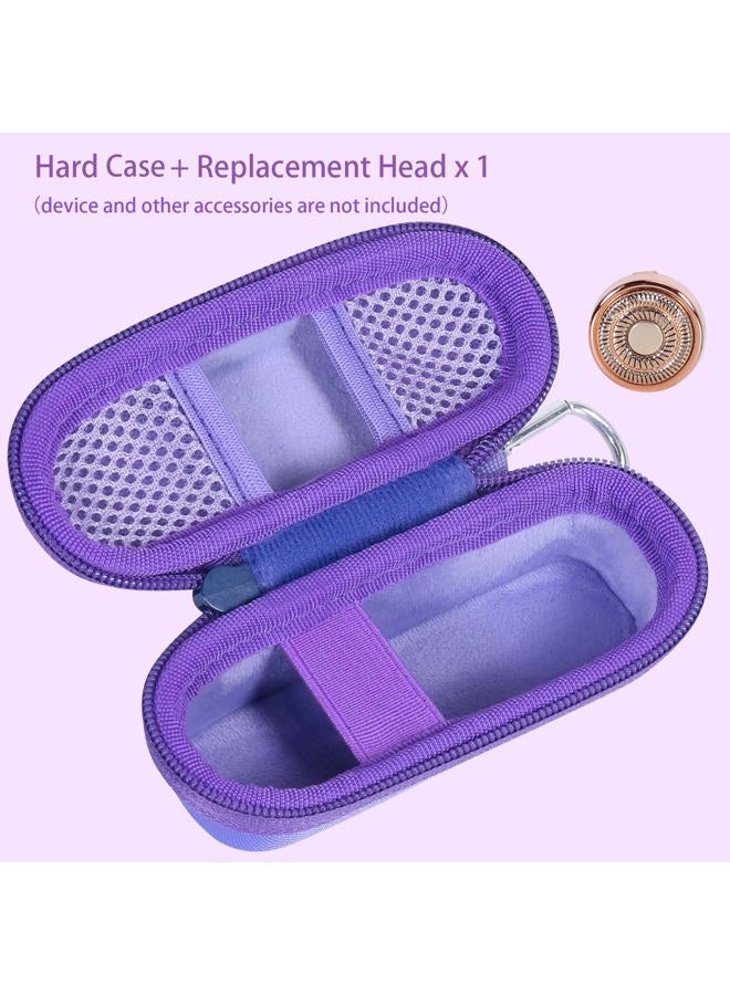 Co2Crea Hard Case and Replacement Head Compatible with Finishing Touch Flawless Facial Hair Remover Electric Face Razor for Women (Lavender Case + Replacement Head) - Image 3