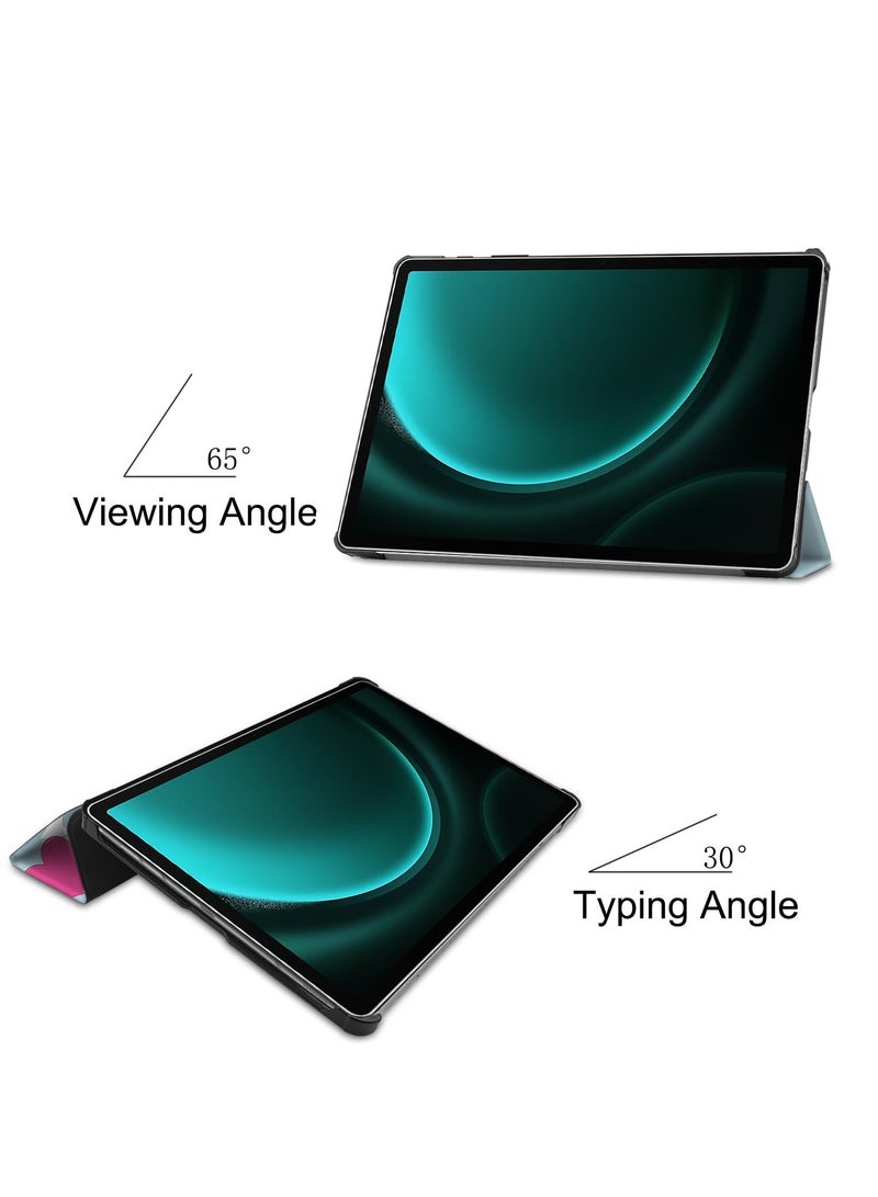 Case for Samsung Galaxy Tab S9 FE Plus 12.4 Inch 2023 SM-X610/SM-X616 Premium Leather Flap Tablet Case with Stand Function Auto Wake/Sleep Cover (Unicorn) - Image 5