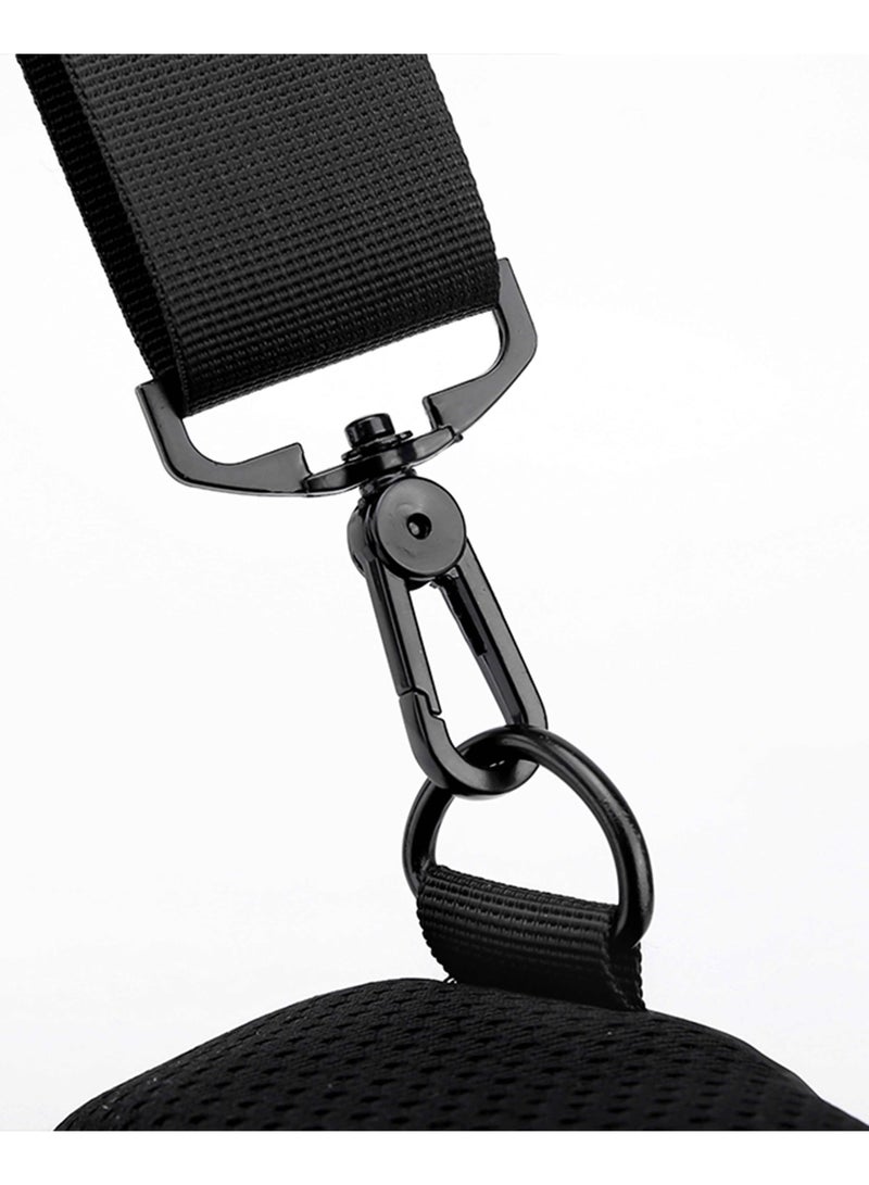 Hike Crossbody Sling Bag Synthetic Water Resistant Unisex Small Shoulder Bag with Built in USB Port for Business Travel Outdoor Shopping, HK2032-DARKGREY - Image 5