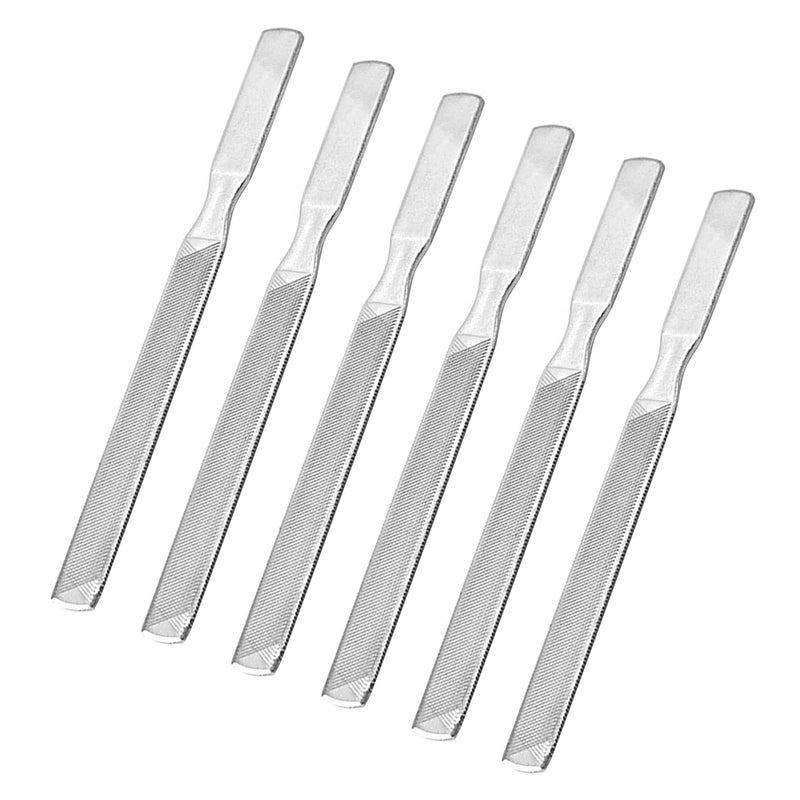 6pcs Stainless Steel Nail Files Nail Buffer Manicure Nail nail Sanding Strip - Image 1