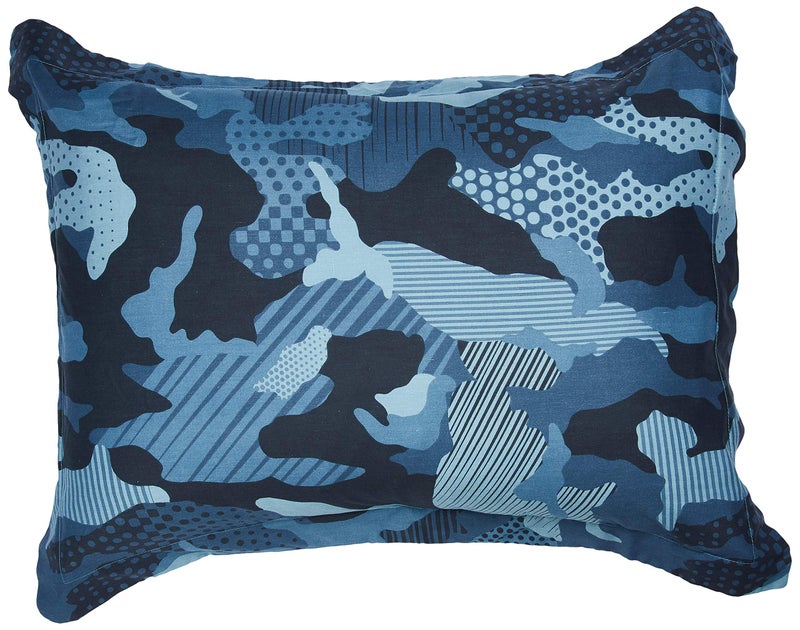 Dream Factory Geo Camo Army Comforter Set, Twin, Blue - Image 4