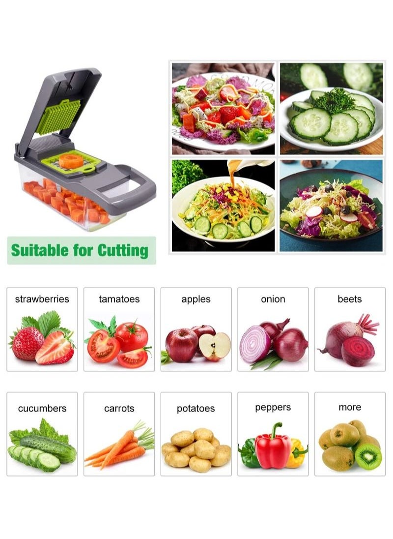 AGD - Mandoline Slicer & Grater for Fruits & Vegetables 14-in-1 BPA-Free Spiral - Image 1