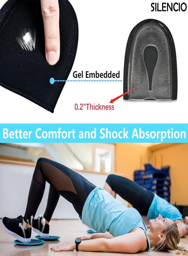 SILENCIO Silicone Gel Heel Cup with Breathable Holes, Shock Absorption Cushion Pad for Heel Pain, Plantar Fasciitis, Arch Support - Image 4