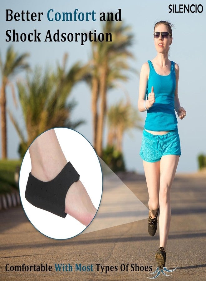 SILENCIO Silicone Gel Heel Cup with Breathable Holes, Shock Absorption Cushion Pad for Heel Pain, Plantar Fasciitis, Arch Support - Image 5