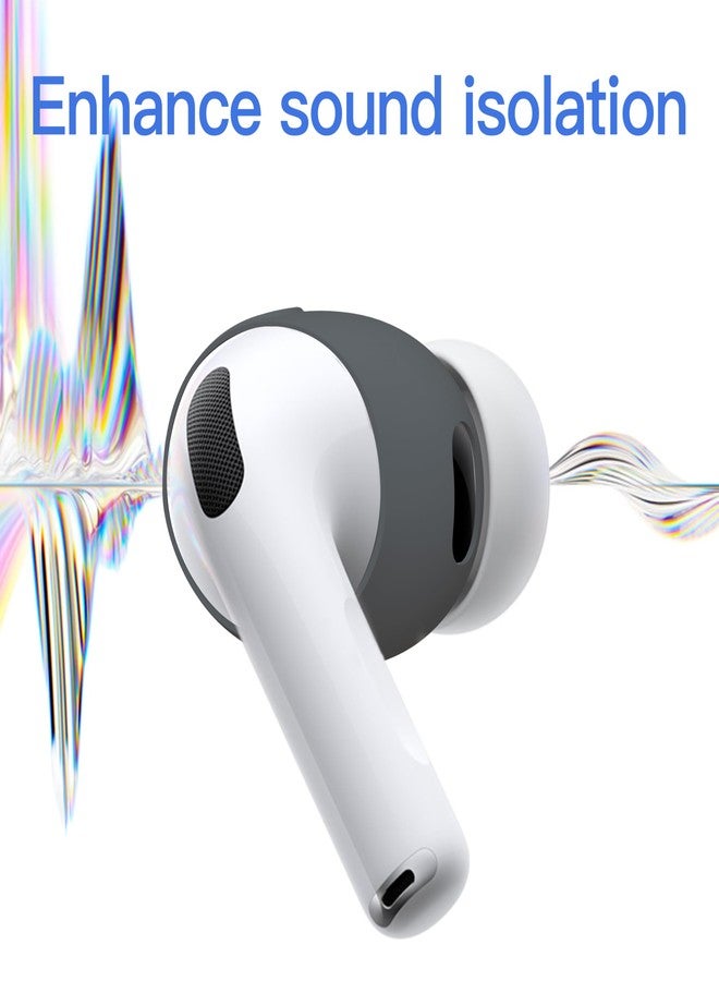 DamonLight [Fit in Case] 3 Pairs Cover for AirPods Pro 3 DamonLight Anti Scratches Add Grip Sport Ear Tips [US Patent Registered] Compatible with AirPods Pro 3rd Generation 2025 (Gray) - Image 4