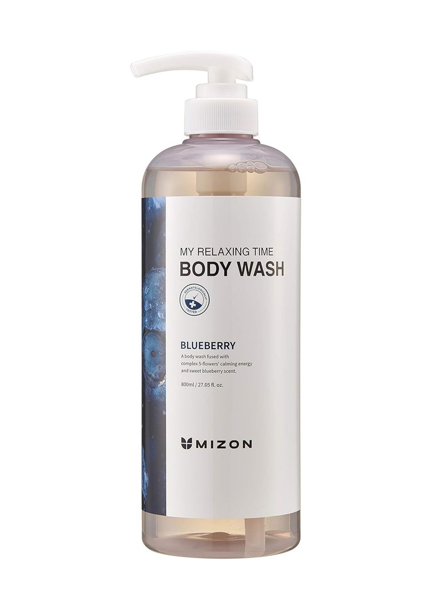 MIZON - MIZON BLUEBERRY Body Wash Nourish Moisture Soft Skin Soothe Skin LongLasting Nourishment Deep Moisture 27 oz - Image 1