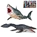EOIVSH Megalodon  Mosasaurus Realistic Dinosaur Toys Set Ocean Sea Monster Figures for Party Favors Collection Birthday Gifts - Image 4