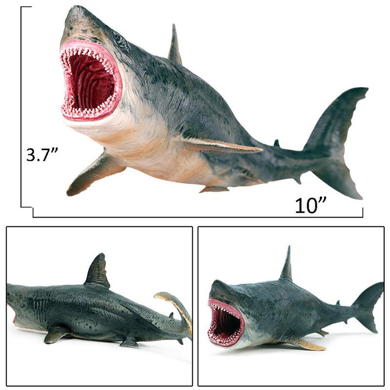 EOIVSH Megalodon  Mosasaurus Realistic Dinosaur Toys Set Ocean Sea Monster Figures for Party Favors Collection Birthday Gifts - Image 3