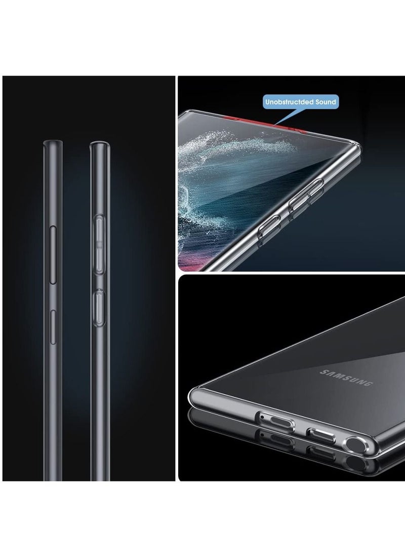 BORTONY Samsung Galaxy S23 Ultra Case 6.8 Inch Transparent Not Yellowing Scratch Resistant Protective Cover - Image 4