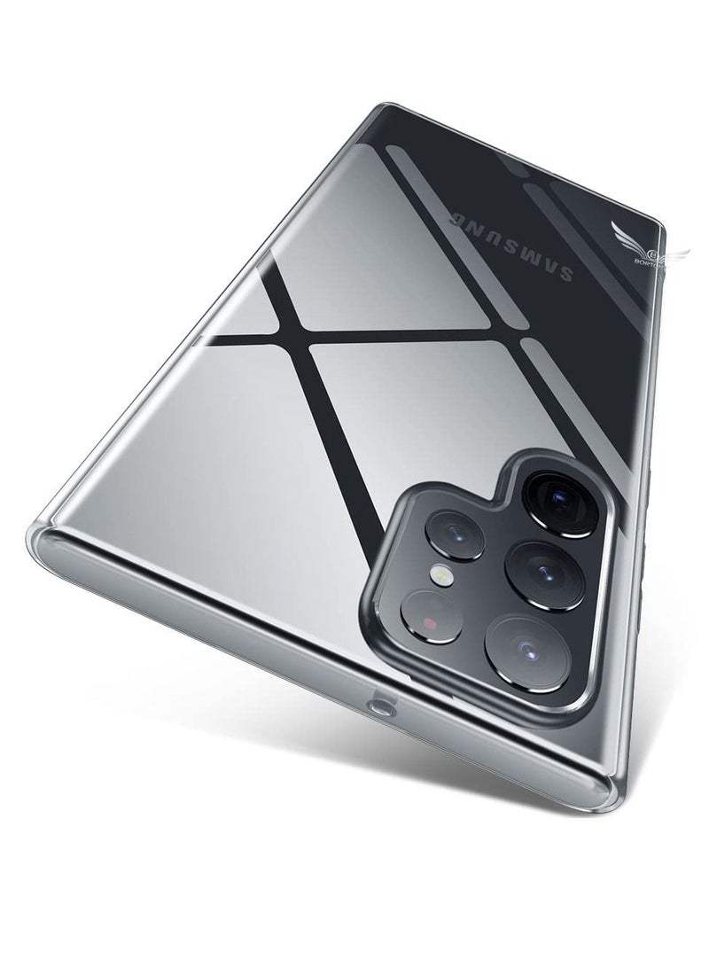 BORTONY Samsung Galaxy S23 Ultra Case 6.8 Inch Transparent Not Yellowing Scratch Resistant Protective Cover - Image 1