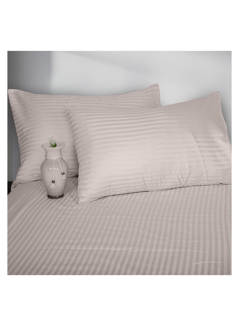 Family Bed Flat Bed sheet Set striped 3 pieces size 180 x 250 cm Model 003 from Family Bed - Image 1
