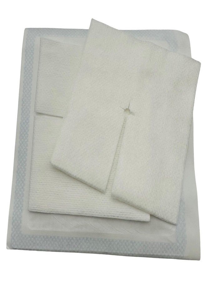 Comfort Axis High Absorbent Non-Woven Split Drain Sponges, 6 Ply Low Lint Sterile Pads, 4â€ X 4â€ Precut Gauze Sponge for I.V. and Tracheostomy Dressings, 2 Per Pack, 25 Packs, 50 Total - Image 3
