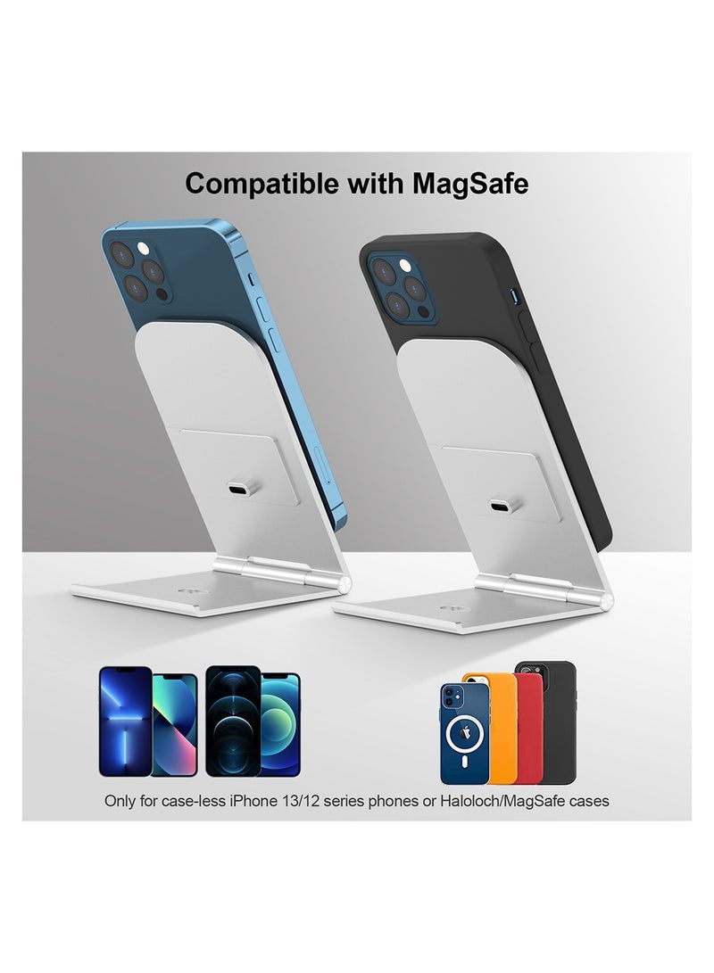 إنرجايزر Ultimate WCP102 2 في 1 شاحن حامل Magsafe / شاحن مكتب لهاتف iPhone 15، حامل شحن سريع لأجهزة Airpods Magsafe Dock دوران حر 360 درجة لهاتف iPhone 15 Pro Max/14/13/12 Air Pods iPhone سماعات 3/2 - Image 2